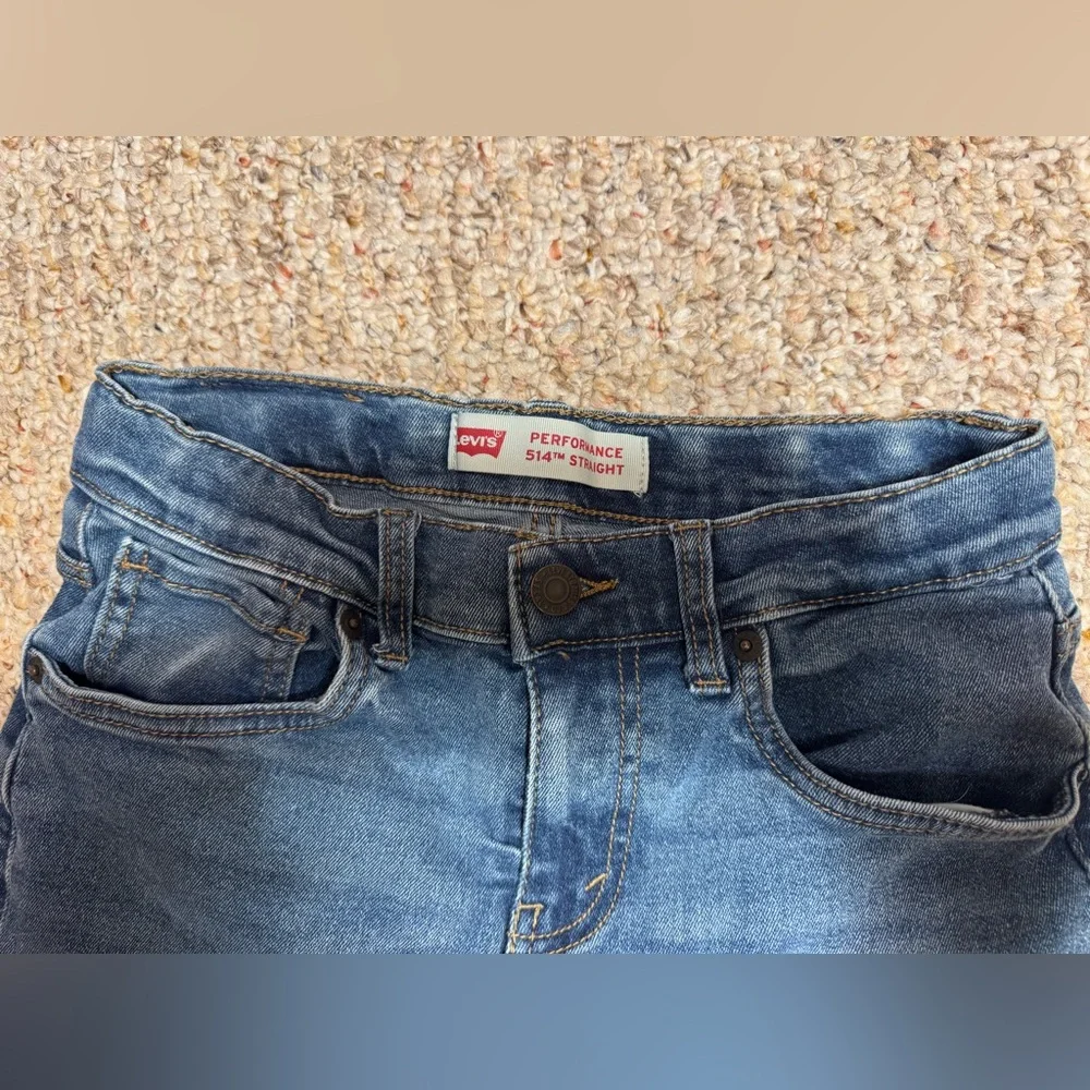 Levi's performance 514 kids straight jeans size 14 27''x29''
